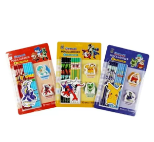 Ensemble de gommes à effacer Pokémon Elite B, fournitures scolaires pour enfants, papeterie, dessins animés, cadeau pour étudiants, vente en gros - Product Image 1