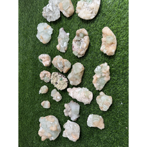 Natural Green Apophyllite with White Stilbite <b>Crystal</b> Mineral Specimen for Home Decoration Wholesale - Product Image 4