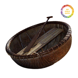 Coracle décoratif en bambou, petit bateau pour événements sur le thème de l'été et accessoires de photographie professionnels, vente en gros - Product Image 3