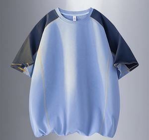 T-shirts imprimés graphiques délavés à l'acide en gros, style vintage oversize, logo personnalisé, coton, streetwear, mode, pour hommes - Product Image 2