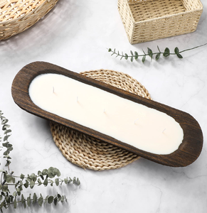 New Design Wood <b>Candle</b> Dough Bowl Rectangular Shape Home Decoration Durable Material Wood Dough Bowl - Product Image 6