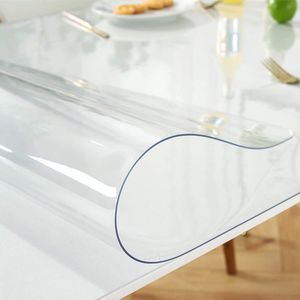 90x50CM Clear Desk Cover Protector 0.25mm Thick <b>Plastic</b> <b>Tablecloth</b> Free Shipping Screen Protector Mat Clear Table Cover - Product Image 1