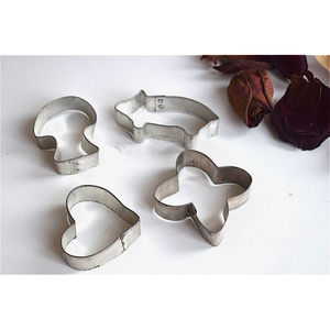 Premium Quality Designer Stainless Steel <b>Cookie</b> Cutter Set Of 4 High Quality Best Selling Kitchen Ware <b>Cookie</b> Biscuit Cutter - Product Image 3