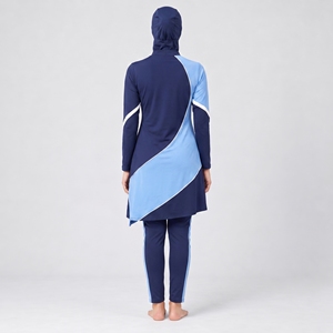 Ensemble de burkini 4 pièces pour femmes musulmanes, vêtements de sport modestes, confortables, respirants, couvrant entièrement le corps - Product Image 4