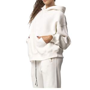 Conjunto Deportivo de Dos Piezas para Mujer, Sudadera con Hombros Caídos y Pantalones, de Alta Calidad, con Logotipo Personalizado, Estilo Casual - Product Image 2