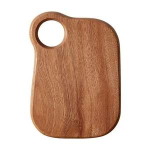 Planche à découper en bois durable avec trou de suspension, style luxueux, pour fromage, forme carrée, épaisse, compatible lave-vaisselle, plateau en bois - Product Image 1