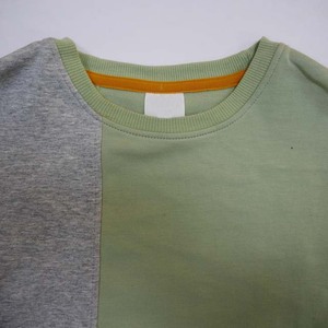 Sudadera Unisex con Bloques de Color, Corte Regular, Tejido de Algodón, Cuello Redondo, Diseño Casual con Botones para Otoño - Product Image 2