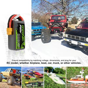 OVONIC 6S 1000mAh 100C 22.2V Lipo <b>Battery</b> XT60 for FPV Racing <b>Drone</b> Quadcopter - Product Image 6