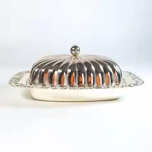 Moderna Mantequera de Acero Inoxidable con Tapa, Contenedor para Guardar Mantequilla, Caja de Almacenamiento para la Encimera de la Cocina, Servicio de Desayuno - Product Image 4