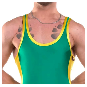 Singlet de Lucha Libre para Hombre, Sin Mangas, Ajustado, Transpirable, de Spandex y Poliéster, Uniforme Deportivo de Competición para Adultos - Product Image 5