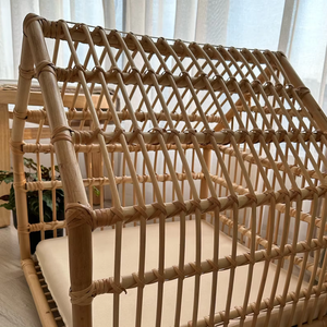 Casa para Mascotas de Ratán Natural Hecha a Mano al por Mayor, Cama Transpirable y Acogedora para Perros, Gatos y Animales Pequeños, Proveedor Ecológico de Vietnam - Product Image 6