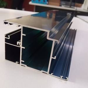 Profil de cadre de fenêtre et de porte en alliage d'aluminium anodisé SHALUMI Série 6000 Modèle M182 Décorations Tolerance 1% Fabriqué par Song Hong - Product Image 5