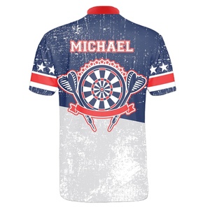 Maillot de sport Dart personnalisé en polyester de qualité supérieure, tissu respirant à séchage rapide, impression couleur du logo de l'équipe - Product Image 3