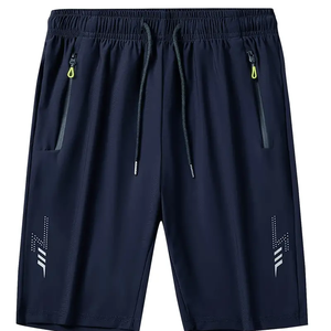 Pantalones cortos Cargo holgados informales para hombre, ropa deportiva de algodón de cintura media de secado rápido, antiarrugas, gimnasio, ejercicio, culturismo, hecho XS - Product Image 6