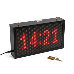 Industrial LED Matrix <b>Clock</b> & Information Display | AT-LED Matrix <b>Clock</b> Series – OEM Available - Product Image 1