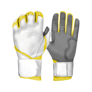 Classical Trends Leather <b>Baseball</b> Batting <b>Gloves</b> Model Mb7 Hook Loop Closure Ambidextrous Breathable Flexible Athletic Training - Product Image 1