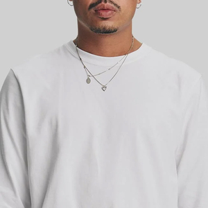 Full Sleeves Design Men T Shirt With Custom <b>Logo</b> Designing And Crew Neck Design With Relaxed Material For Summer Collection 2026 - Product Image 2