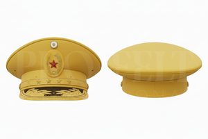 Hot Selling Customized Hand Embroidery Brim Headwear Trendy Solid Plain Color Formal Dress Uniform General Peak <b>Hats</b> For Unisex - Product Image 3