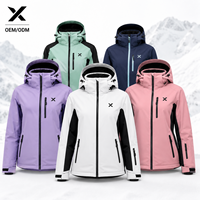 Veste softshell à capuche pour femme X Sports City, fermeture éclair, couleur unie, coupe-vent, imperméable 10 000 mm, doublure polaire isolante