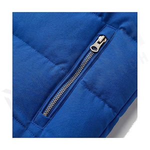 Hooded Quilted Waterproof <b>Bubble</b> Jacket Black Full Sleeve Winter Windproof Cotton Shell Knitted Fabric Polyester Filling Stand - Product Image 5
