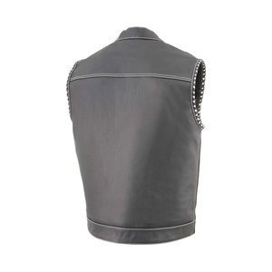 New Arrival Comfortable Breathable Winter Warm Men Leather <b>Vest</b> Wholesale Price Unique Design Men Leather <b>Vest</b> - Product Image 3
