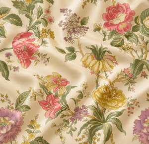 Maison Chintz Viscose Habotai Motif Floral Résistant à l'Eau Écologique Jardin De Rose Vanille Héritage Château pour Jupes et Rideaux - Product Image 5