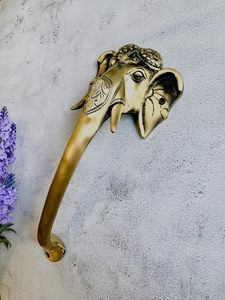 Manija de Puerta de Latón con Diseño de Ganesha, Acabado Antiguo, para Templo Principal, Decoración del Hogar, Resistente, Tradicional - Product Image 5