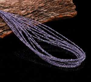 Perles de diamant Herkimer violet tanzanite, naturelles, brutes, non taillées, 2-3 mm, petites pierres précieuses brutes pour la fabrication de bijoux, prix de gros - Product Image 2