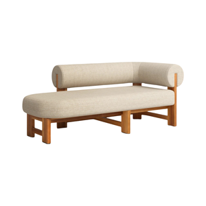 Sillón de Madera de Teca Moderno para Interiores y Exteriores, Sofá Cama de Lujo para Jardín o Patio con Cojín - Product Image 2