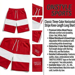 Shorts de sport délavés à l'acide, personnalisables, style vintage, délavés au soleil, pour l'été, décontractés et tendance - Product Image 3