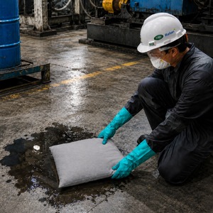 SABER Universal Absorbent <b>Large</b> <b>Pillow</b> SU410-LP Heavy Duty Industrial Spill Control Pad - Product Image 4