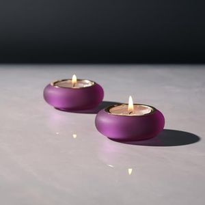 Handmade Resin <b>Candle</b> Holder with Dried <b>Flowers</b>, Gold Flakes & Elegant Decorative Design for Home Decor - Product Image 1