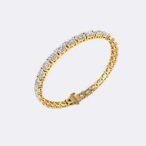 9.30 CTW Lab Grown Diamond Oval <b>Bangle</b> Bracelet For Women 9K 14K 18K <b>Gold</b> Luxury Brilliant Cut E F Color VS VVS Fine Jewelry - Product Image 1