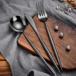 Premium Stainless Steel Flatware <b>Set</b> with Elegant Texture Mirror Polish Knife Fork Spoon Cutlery for Hotels And Dining - Product Image 4