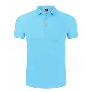 Chemises Polo de Golf à Manches Courtes en Coton 100% de Haute Qualité, Taille Plus, Logo Personnalisé, Col Uni, pour Hommes - Product Image 3