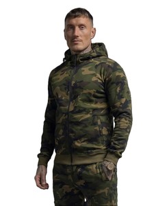 Men's <b>Camouflage</b> Printed Zip-Up Hoodie <b>Tracksuit</b> Full Length Breathable Streetwear Autumn Wear with Side Pockets - Product Image 4