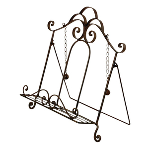 Support de livre de recettes en métal noir réglable pour comptoir de cuisine domestique – Nouveauté - Product Image 4