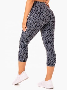Leggings Capri de Yoga Tricotés Respirants à Taille Haute pour Femmes, Sexy, Moulants, pour le Sport et la Gym - Product Image 3