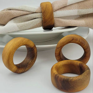 Decorative <b>Wooden</b> <b>Napkin</b> <b>Ring</b> Suitable For Wedding Table Arrangements Festive Occasions And Dining Styling - Product Image 1