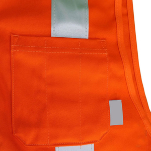 <b>Waterproof</b> Silk Screen Printed Best Selling Men's Hi Visibility <b>Work</b> Safety Vest Breathable Quick Dry Reflective Multi-Pockets - Product Image 6