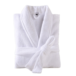 Peignoir de luxe en coton 100% pour hôtel, qualité supérieure, en tissu éponge doux et absorbant, robe de chambre unisexe, article premium - Product Image 1