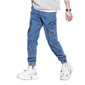 Nouveau Pantalon Cargo Jogger Homme Taille Haute Coupe Droite en Jean 100% Coton Brodé Vente en Gros Fabricant OEM ODM 2026 - Product Image 3