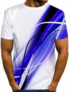 เสื้อยืดคอกลมผ้าฝ้าย100% ลำลองสำหรับผู้ชายเสื้อผ้าแนวสตรีทพิมพ์ลายดิจิตอลคอกลมพิมพ์ลายดิจิทัลสำหรับใส่ในฤดูร้อน - Product Image 3