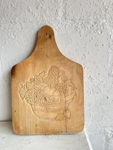Chic Acacia Wood Carving Chopping Board Hand Engraved Fruit <b>Basket</b> Design Thick Durable Surface Food Safe Kitchen Serving Board - Product Image 2