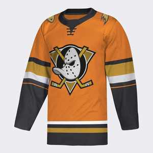 Maillot de hockey sur glace personnalisé 100% polyester respirant pour hommes, vêtements de sport d'été avec nom d'équipe personnalisé et fonction de séchage rapide - Product Image 1