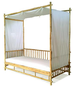 Meubles de plage d'été en bambou de style moderne, chaise longue et lit de repos pour hôtels et villas en plein air - Product Image 1