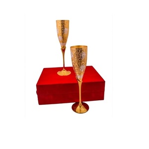 Coupe de Kiddush en laiton Elijah Prophet, gobelet à vin de bénédiction juive israélien avec des bénédictions gravées, durable et vintage - Product Image 2