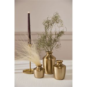 Vase en fer finition laiton brossé vintage personnalisé, récipient floral créatif pour bureau, décoration intérieure de luxe pour hôtels et événements de mariage - Product Image 1
