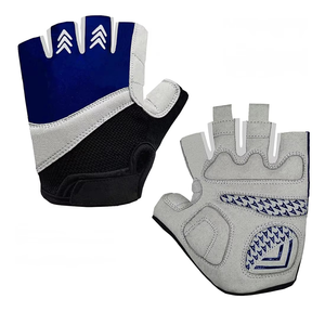 Custom Design Cycling Gloves Half <b>Finger</b> <b>Bike</b> Gloves 5MM Silicone Pad Grip Shock Absorption Mountain Biking Road Cycling - Product Image 1