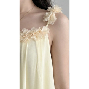 Robe longue droite vintage unie pour femme 100% coton respirant décontractée été faible MOQ haute qualité - Product Image 6